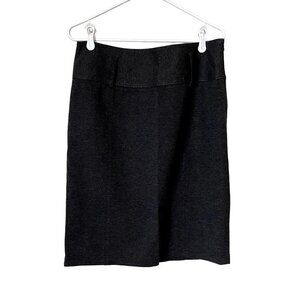 Kenneth Cole Reaction gray business casual pencil skirt belt loops classic